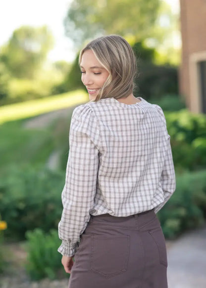 Blake Cinched Sleeve Blouse - IC Tops
