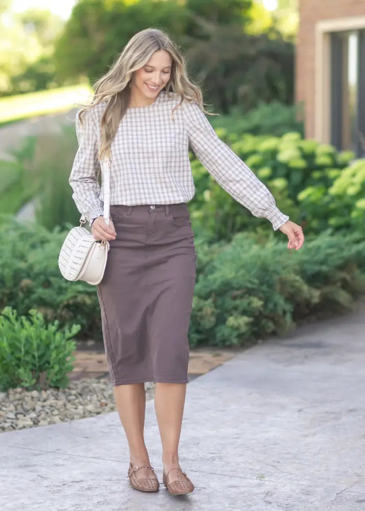 Blake Cinched Sleeve Blouse - IC Tops
