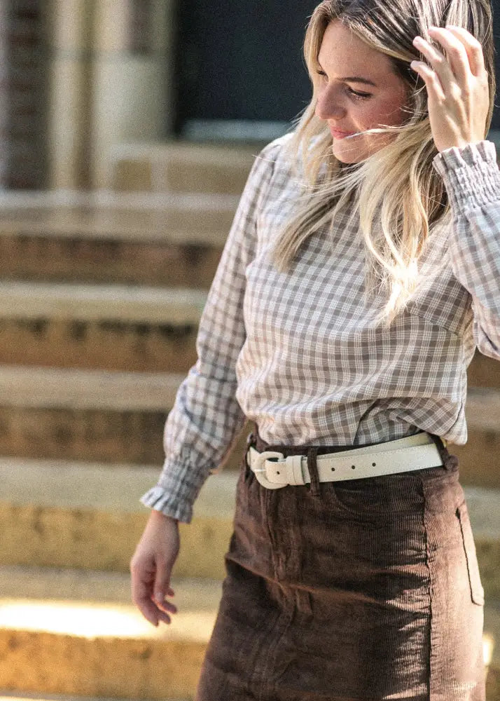 Blake Cinched Sleeve Blouse - IC Tops