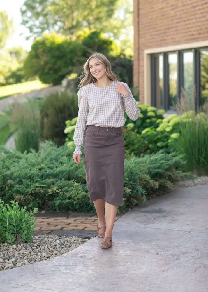 Blake Cinched Sleeve Blouse - IC Tops