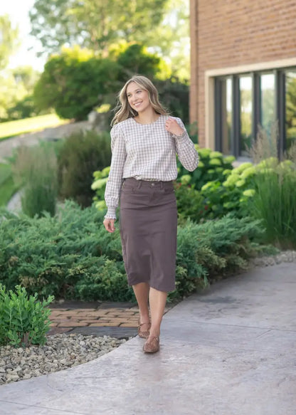 Blake Cinched Sleeve Blouse - IC Tops