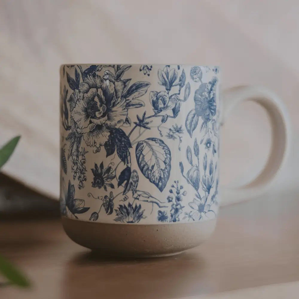 Blue Delft 14 oz Stoneware Coffee Mug Coffee Mugs
