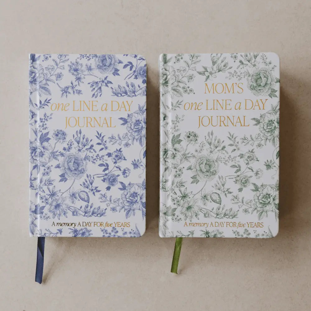 Blue Delft One Line A Day Memory Journal - Notebooks