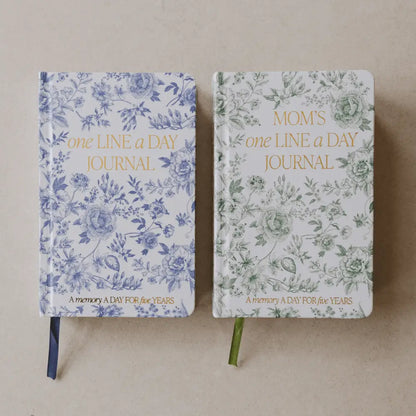 Blue Delft One Line A Day Memory Journal - Notebooks