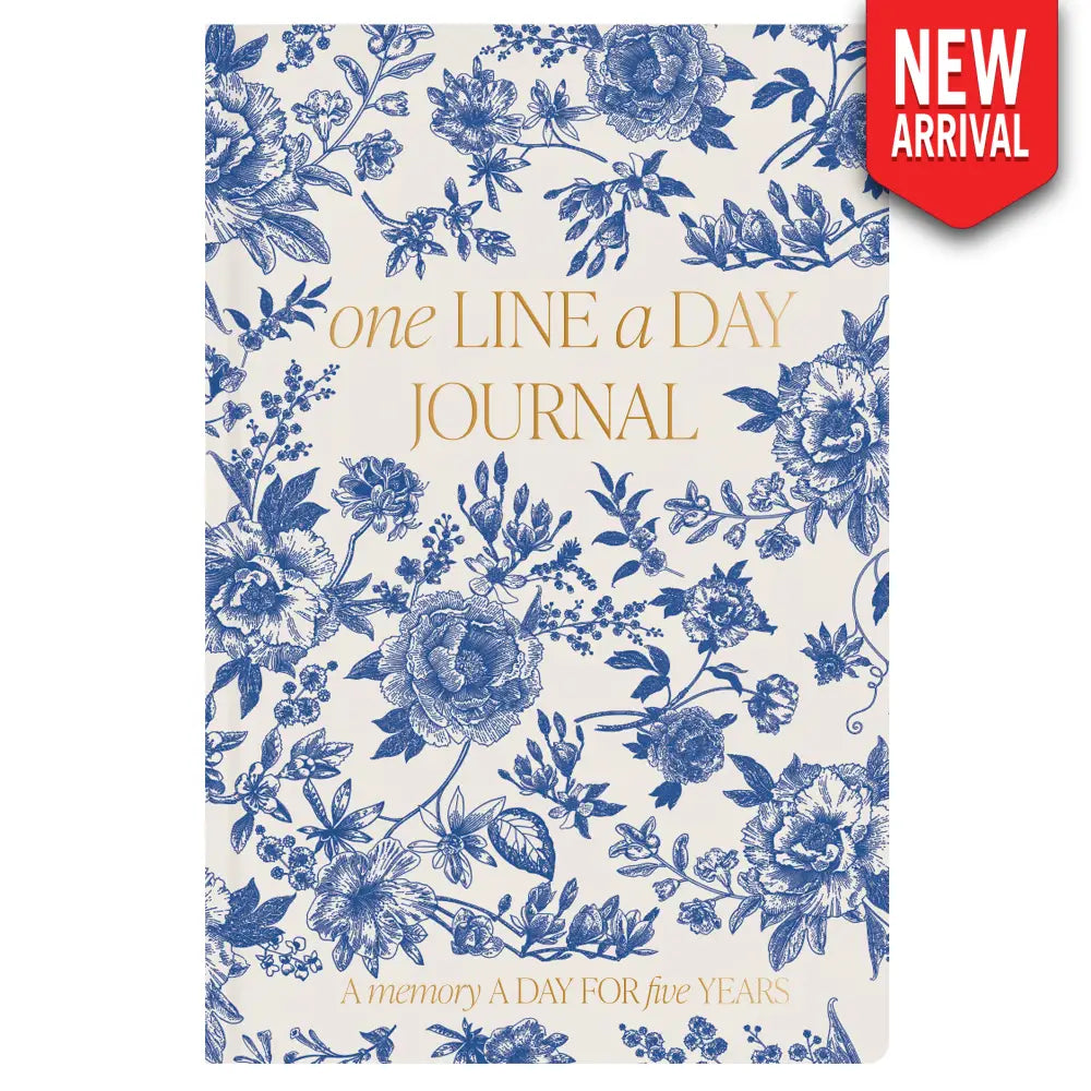 Blue Delft One Line A Day Memory Journal - Notebooks