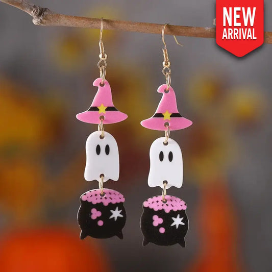 Boo Spell – Pink Earrings