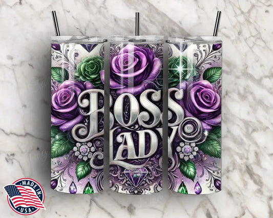 Boss Lady - Purple Tumbler