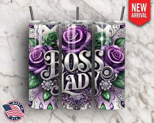 Boss Lady - Purple Tumbler