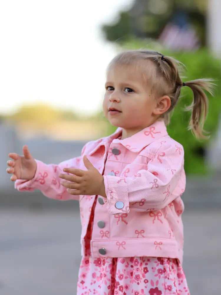 Bowtastic - Pink Coat/Jacket