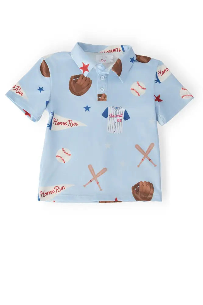 Boys Home Run S/S Polo - Boys Polo - S/S