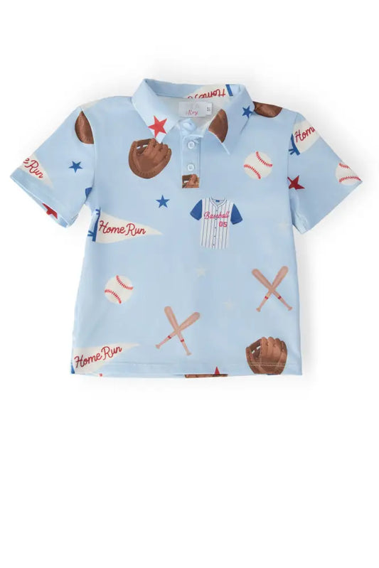 Boys Home Run S/S Polo - Boys Polo - S/S