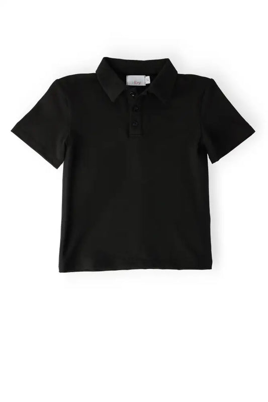 Boys Black S/S Polo - Boys Polo - S/S