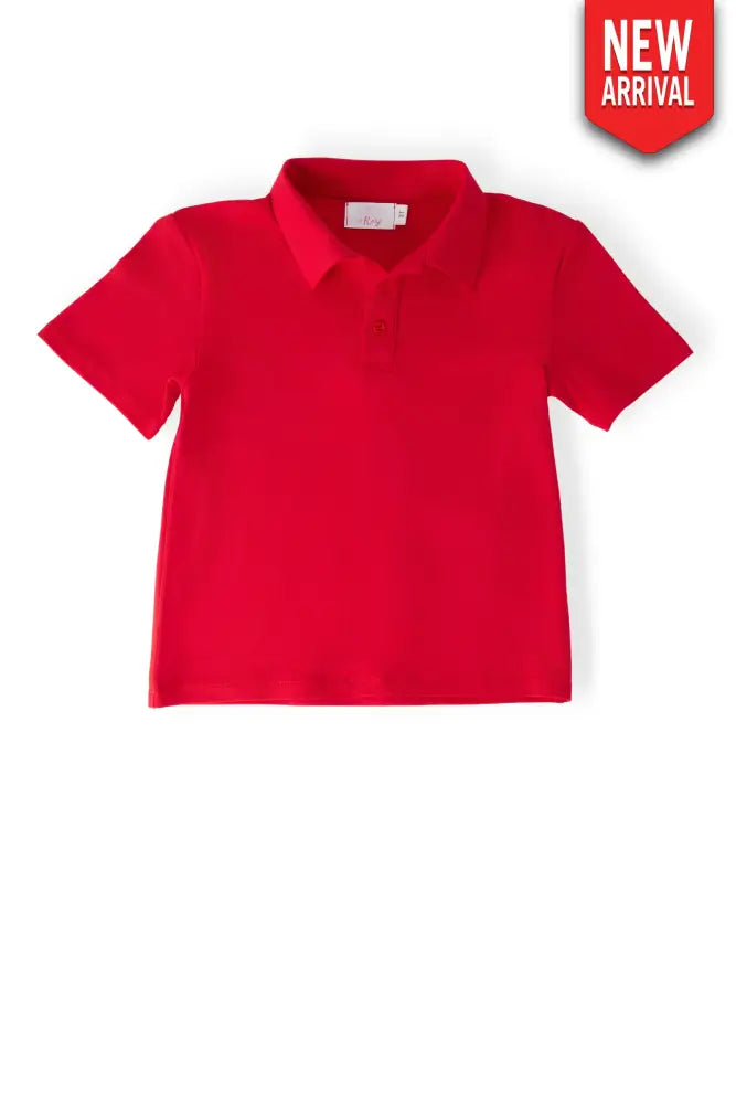 Boys Red S/S Polo - Boys Polo - S/S