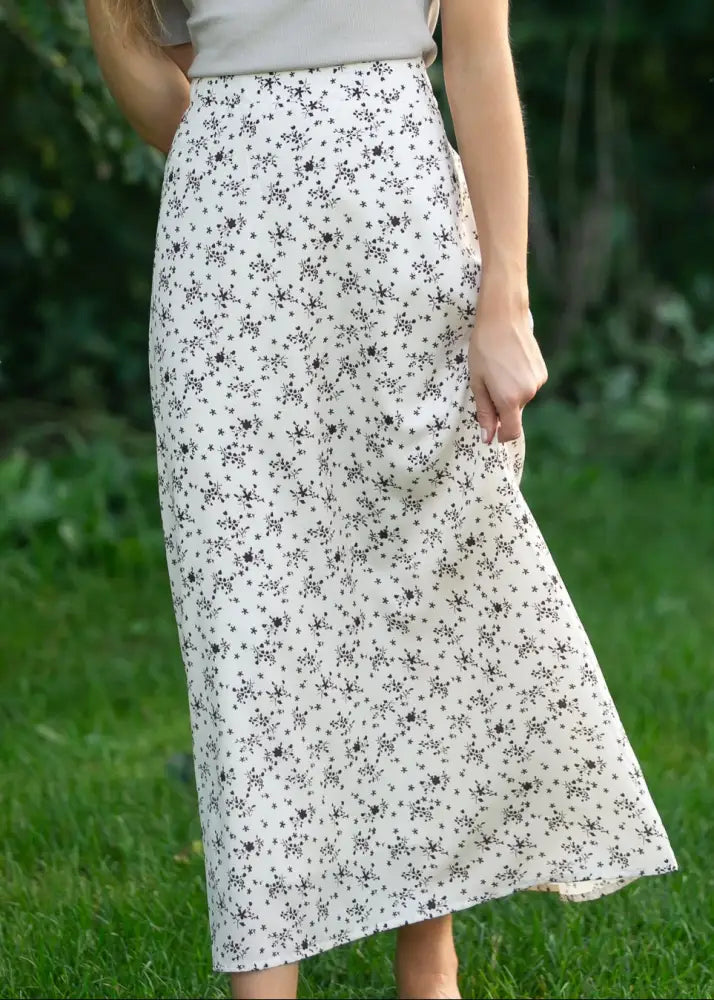 Braylyn Brown Floral Midi Skirt - FINAL SALE - IC Skirts