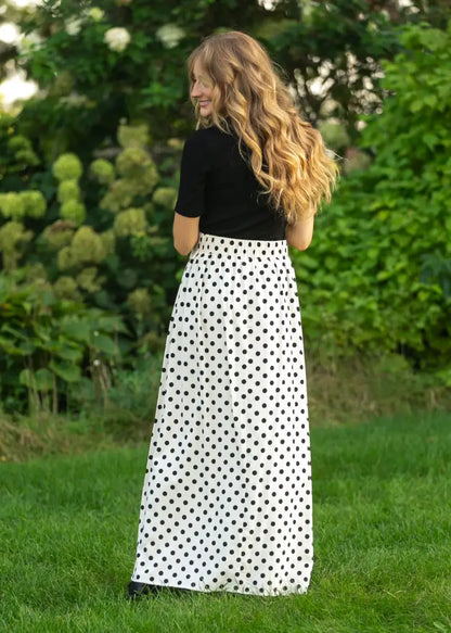 Braylyn Polka Dot Maxi Skirt - IC Skirts