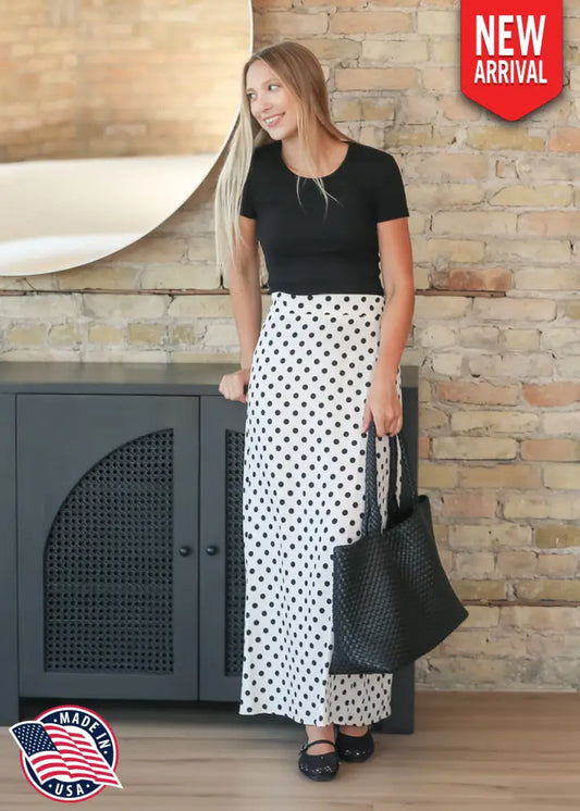 Braylyn Polka Dot Maxi Skirt - IC Skirts