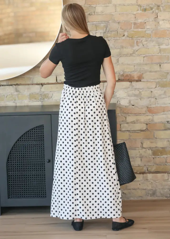 Braylyn Polka Dot Maxi Skirt - IC Skirts