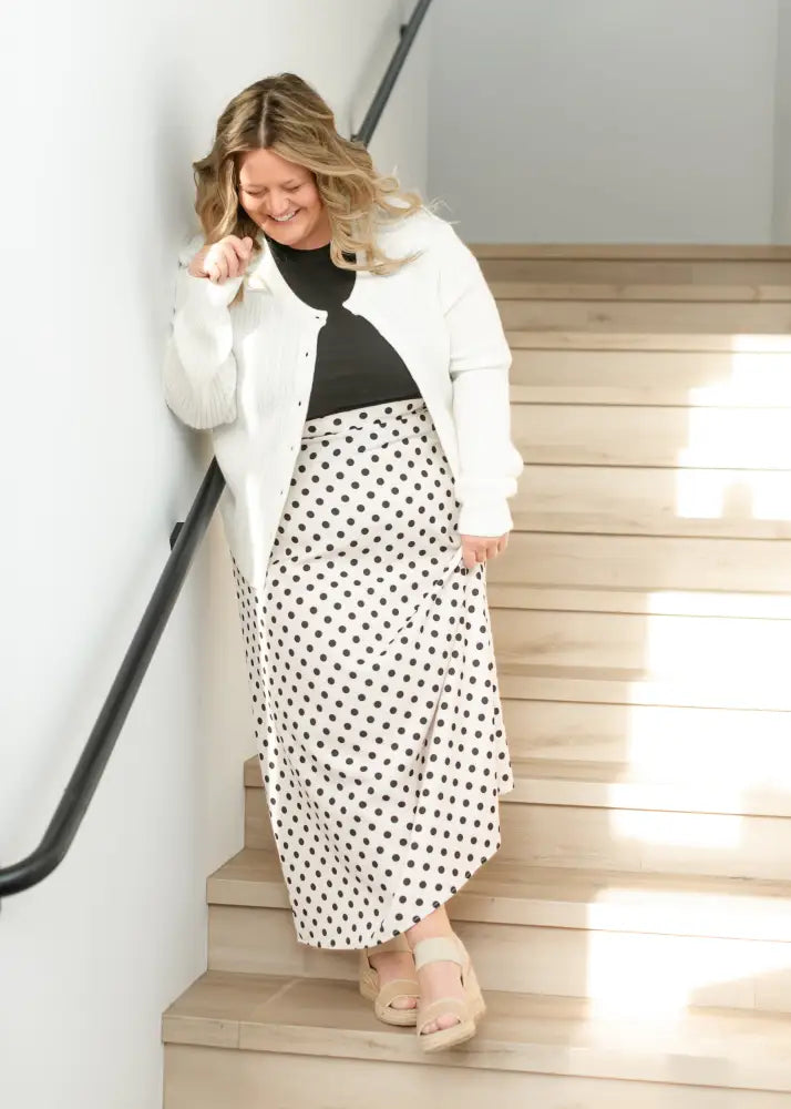 Braylyn Polka Dot Maxi Skirt - IC Skirts