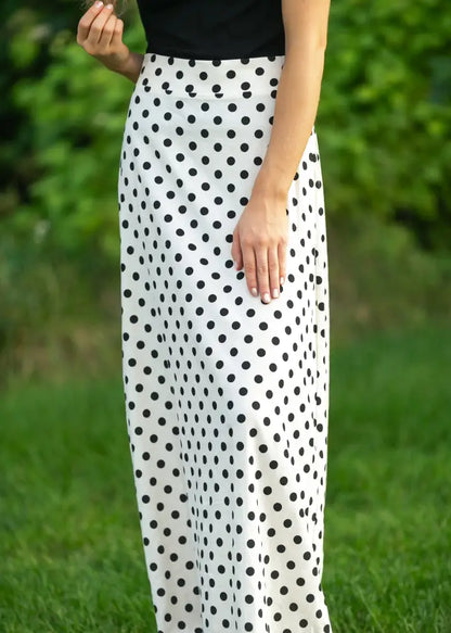 Braylyn Polka Dot Maxi Skirt - IC Skirts