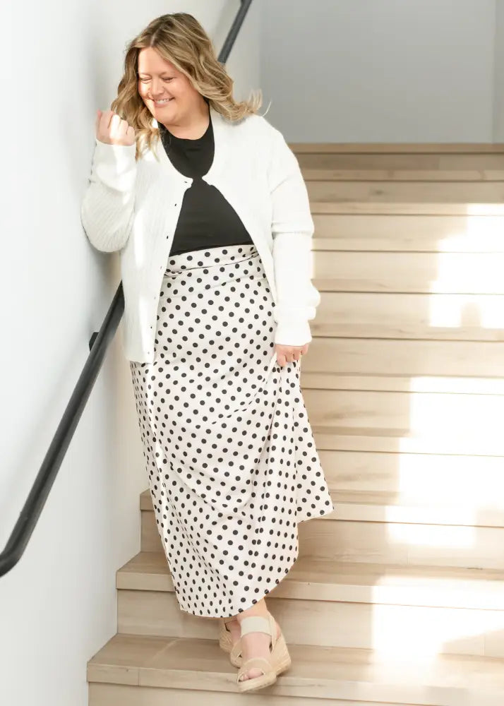 Braylyn Polka Dot Maxi Skirt - IC Skirts