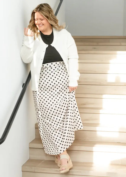Braylyn Polka Dot Maxi Skirt - IC Skirts