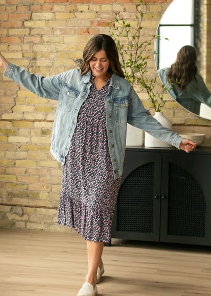 Brinx Light Wash Oversized Denim Jacket - IC Layering Essentials