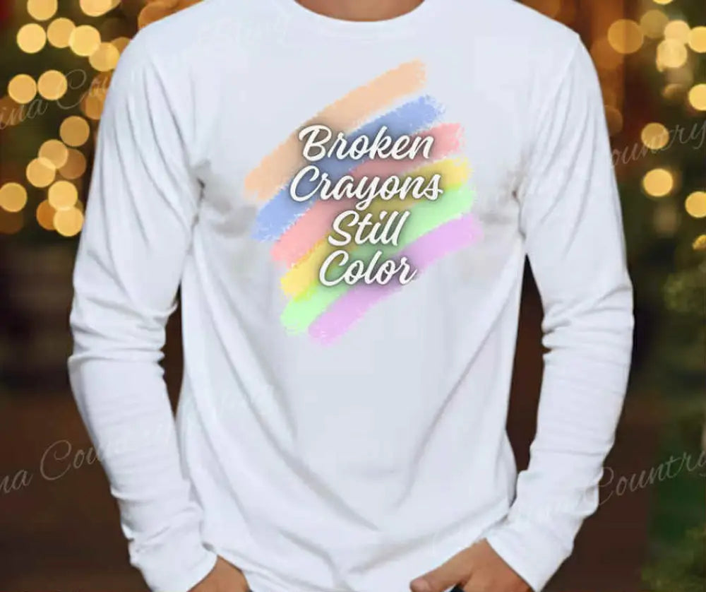 Broken Crayons Still Color - Multi Small / Long Shirt