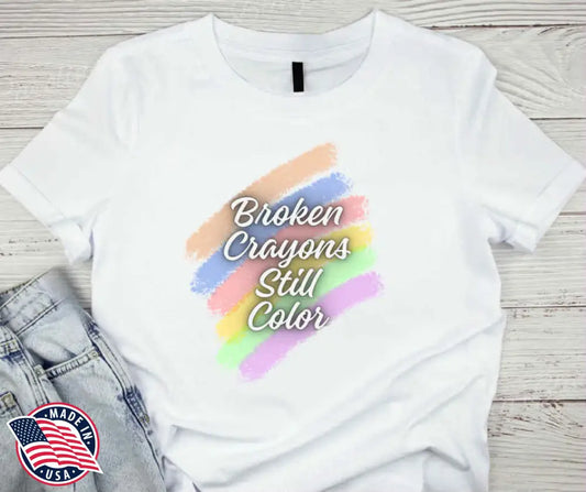 Broken Crayons Still Color - Multi Small / Short Shirt