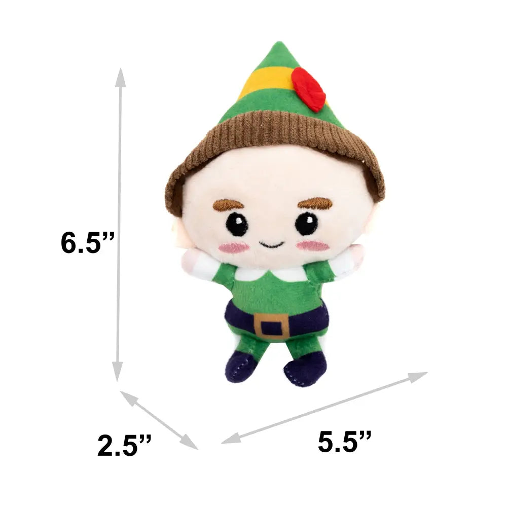 Dog Toy Squeaker Plush - Elf Chibi Buddy Full Body Pose Dog Toy Squeaky Plush