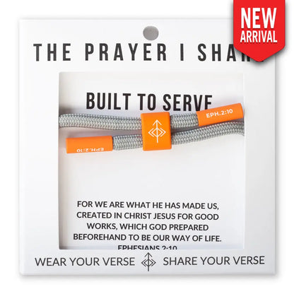 Built to Serve Ephesians 2:10 bracelet