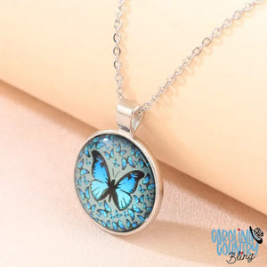 Butterfly Kisses – Blue Necklace