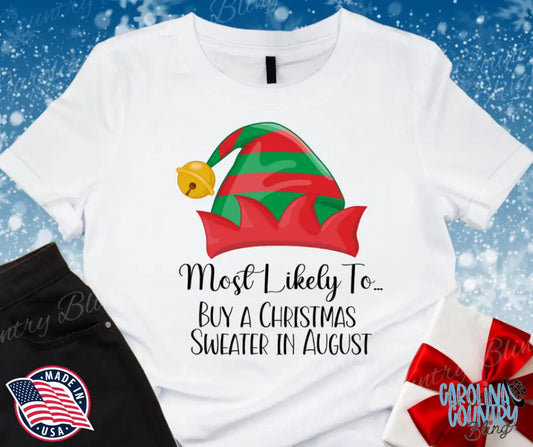 Buy A Christmas Sweater In August Small / Short Shirt