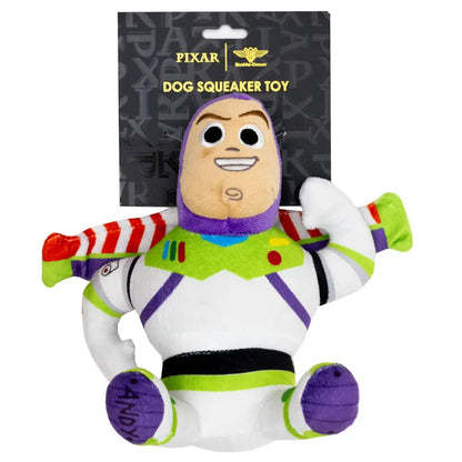 Dog Toy Squeaker Plush - Pixar Toy Story Buzz Lightyear Full Body Pose Dog Toy Squeaky Plush