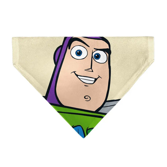 Pet Bandana - Toy Story Buzz Lightyear Face Close-Up Beige Pet Bandanas