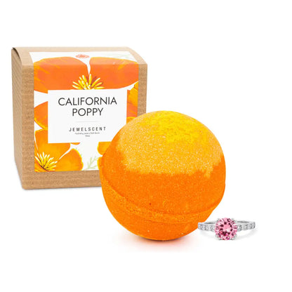 California Poppy 10oz Mystery Jewelry Bath Bomb - Bath Bomb