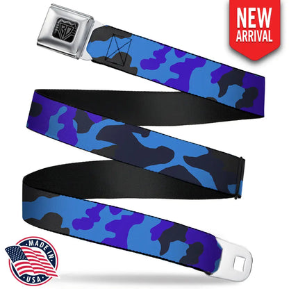 Camo - Blue Seatbelt Belts