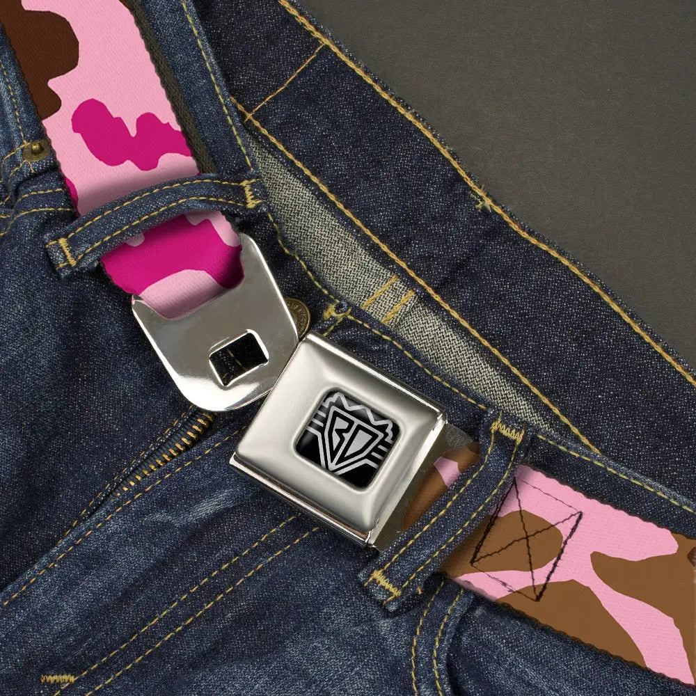 Camo - Pink Seatbelt Belts