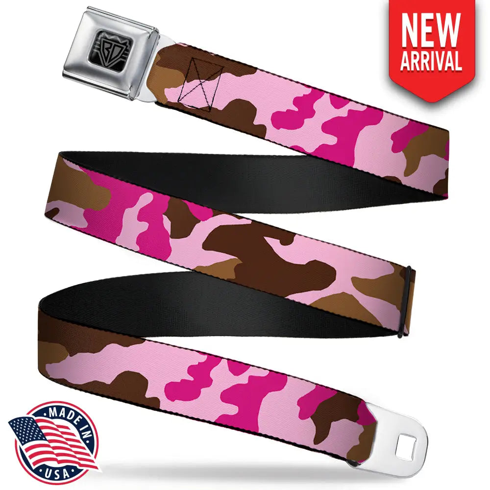 Camo - Pink Seatbelt Belts