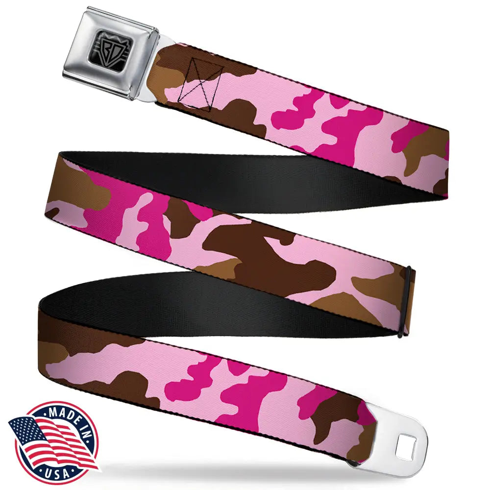 Camo - Pink Seatbelt Belts