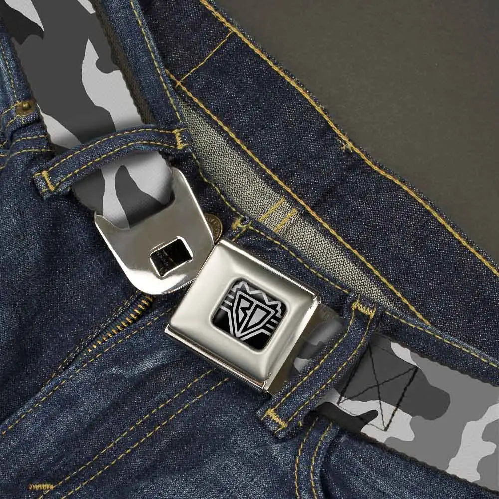 Camo - White Seatbelt Belts