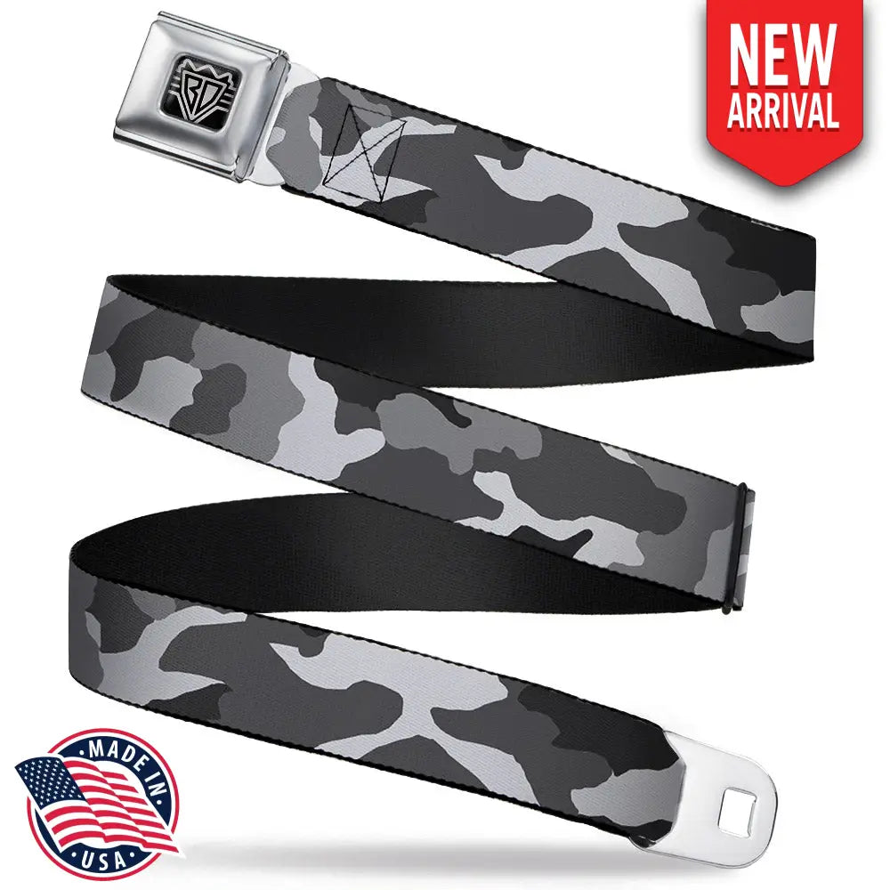 Camo - White Seatbelt Belts