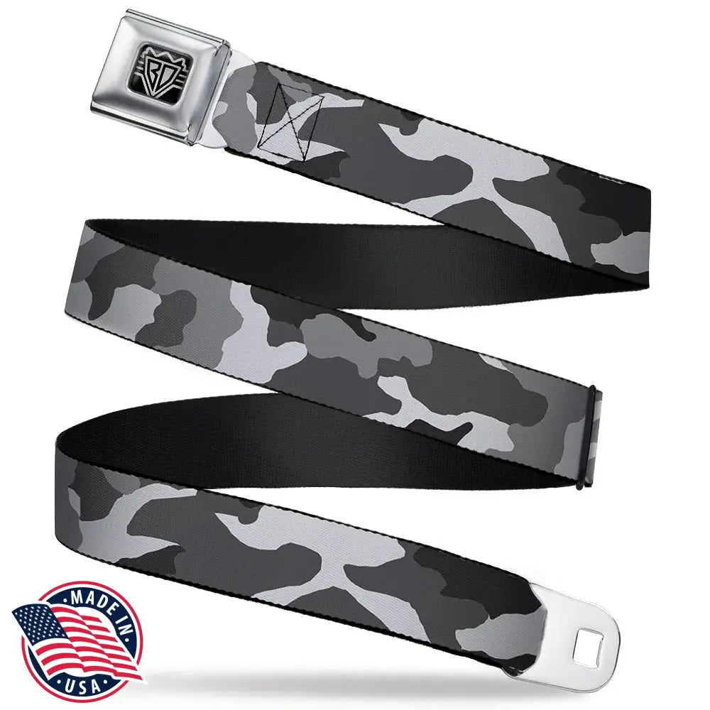 Camo - White Seatbelt Belts