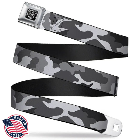 Camo - White Seatbelt Belts