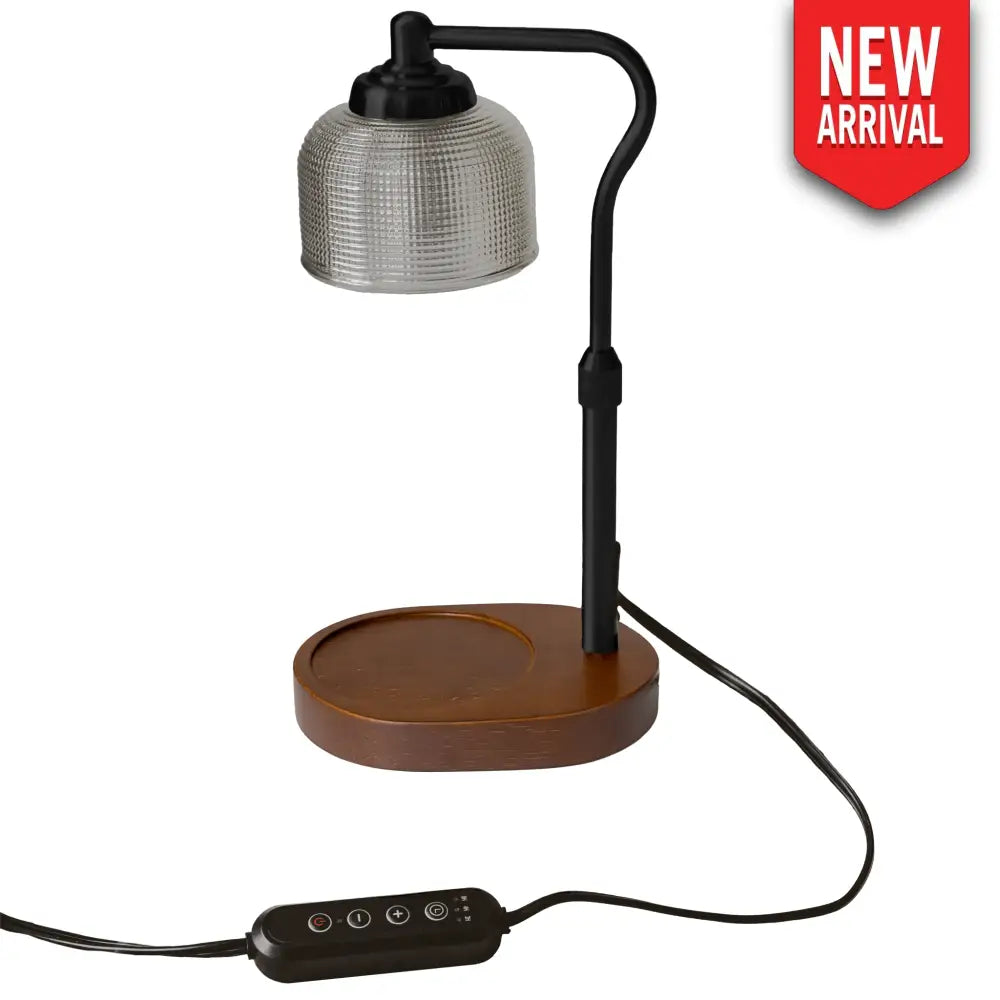 Candle Warmer Lamp with Wood Base - Candle Warmer