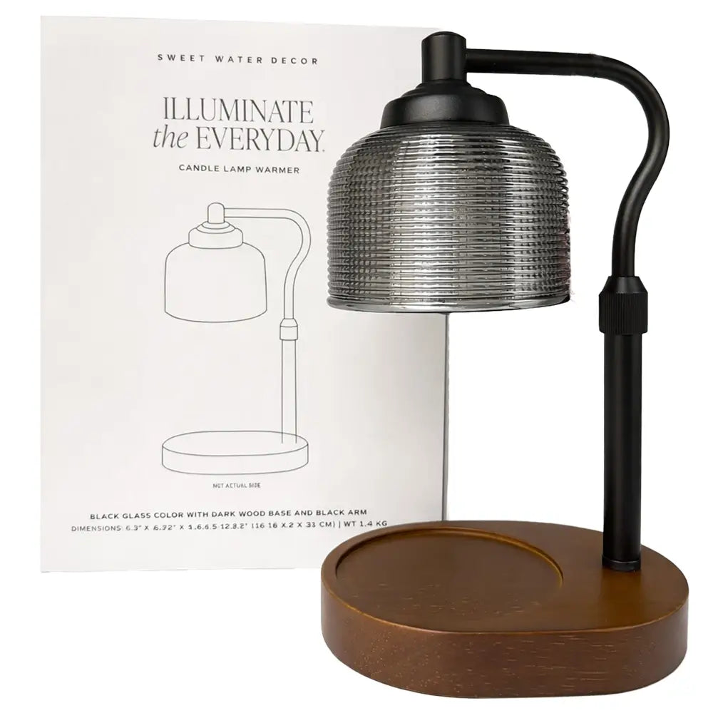 Candle Warmer Lamp with Wood Base - Candle Warmer