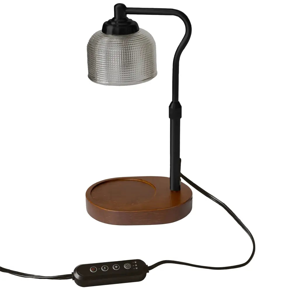 Candle Warmer Lamp with Wood Base - Candle Warmer
