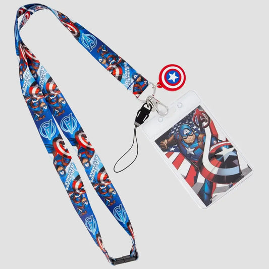 Captain America (Marvel) Avengers Double-Sided Breakaway Lanyard Lanyards