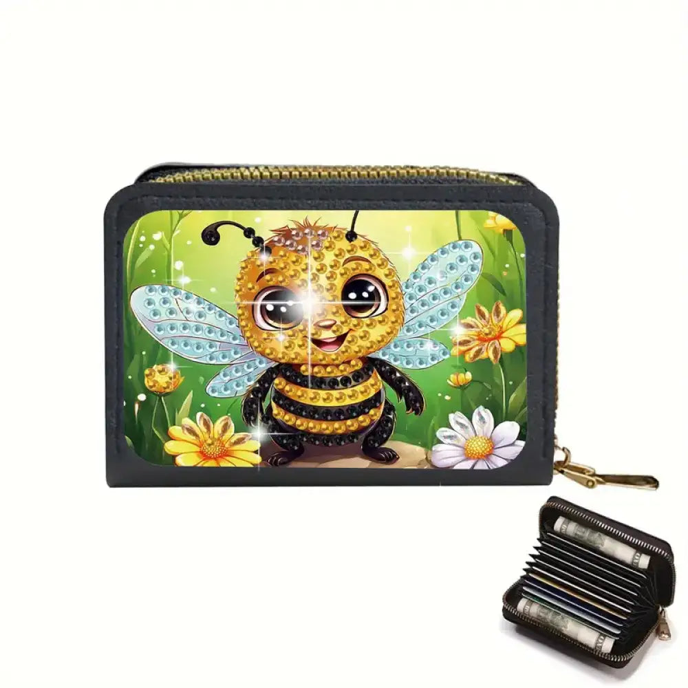 Card Wallet Diamond Painting Kit - Bumble Bee - Art & Craft Kits