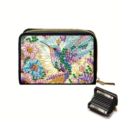 Card Wallet Diamond Painting Kit - Hummingbird - Art & Craft Kits