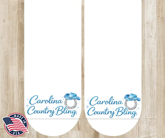 Carolina Country Bling - Blue Socks